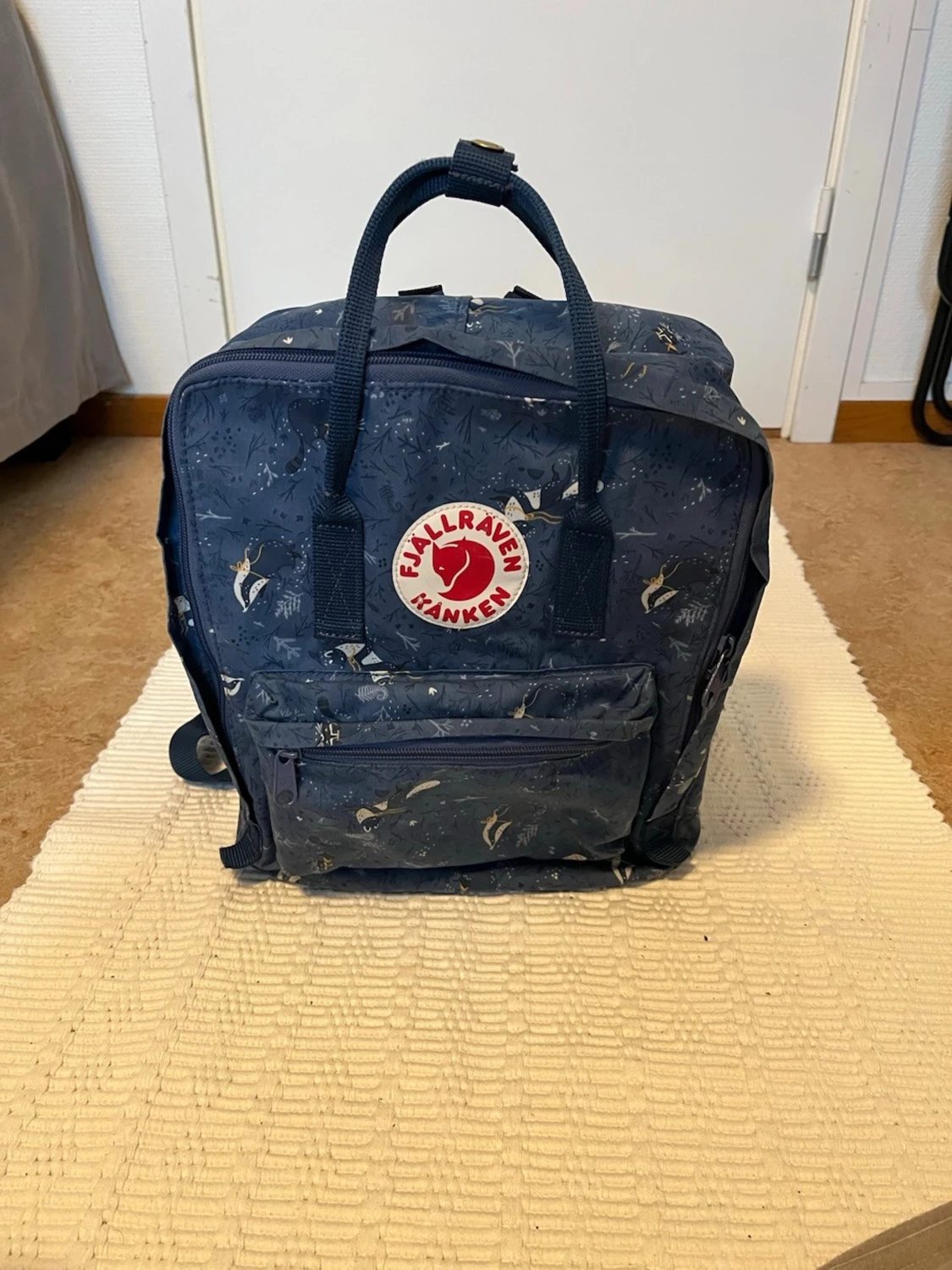 Blå Fjällräven Kånken ryggsäck mönstrad - 6