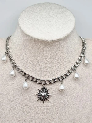 Handgjort halsband  - Material-rostfritt stål.  Kedjetjocklek-7mm  #44