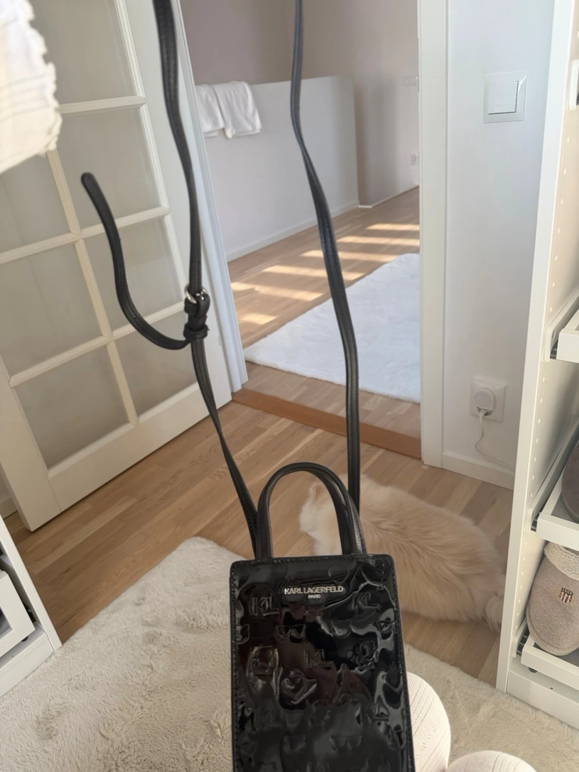 Svart miniväska Karl Lagerfeld - 4