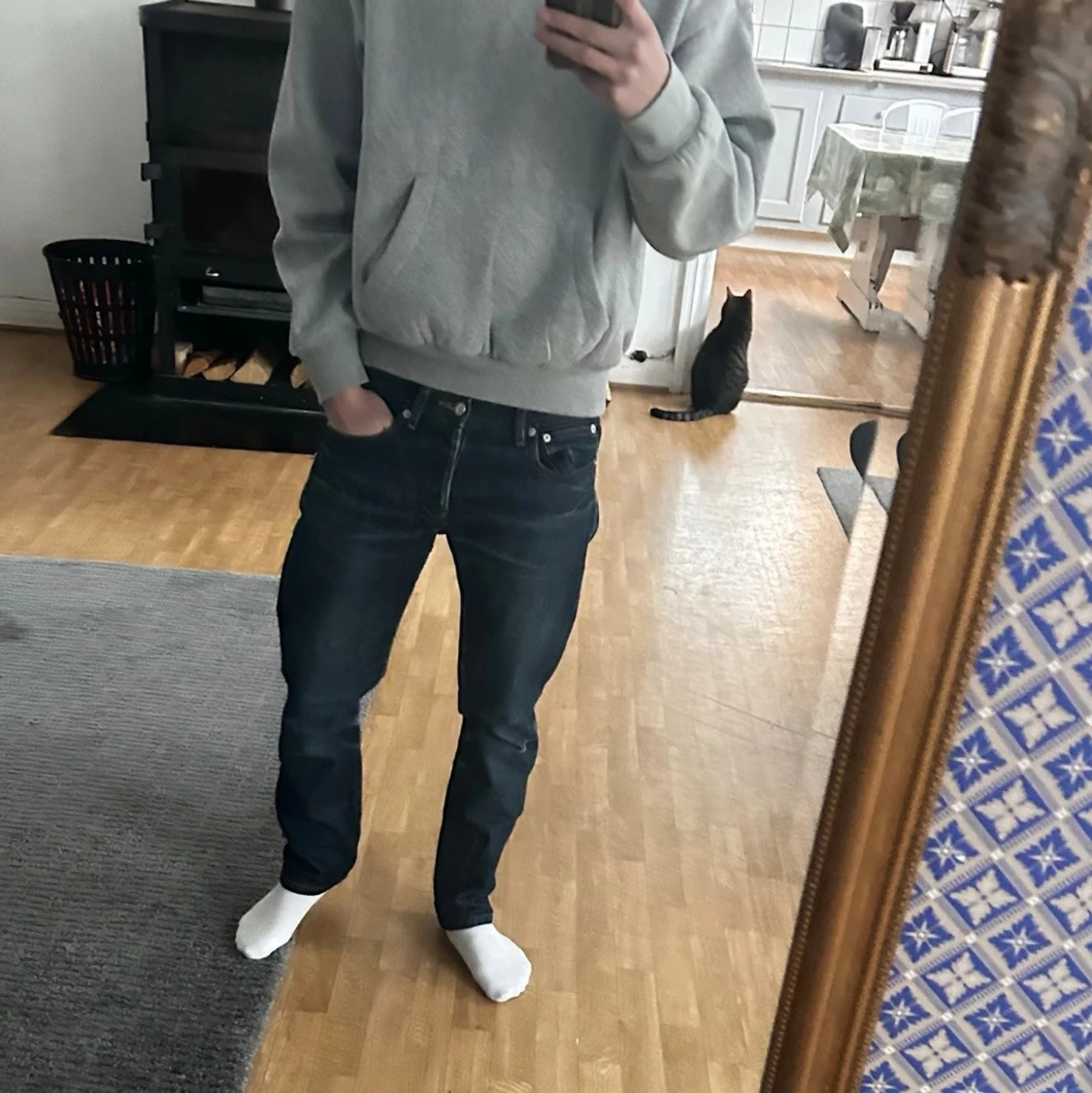 Mörkblåa APC Petit New Standard Selvedge Jeans - 4