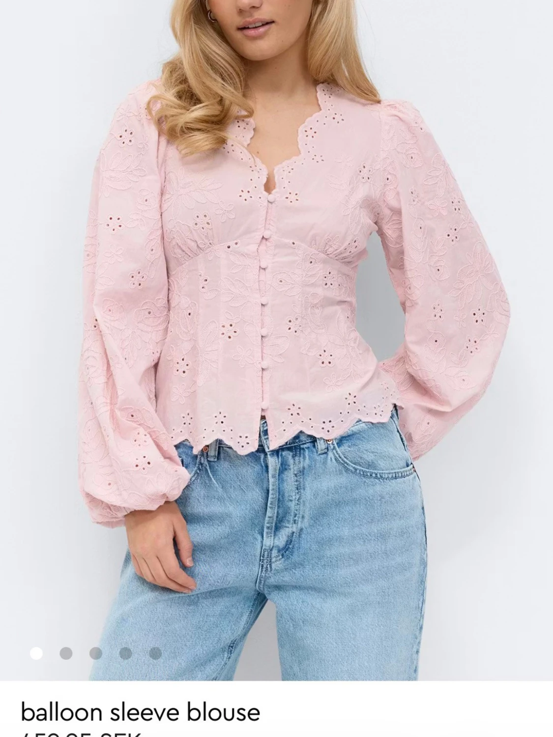 Balloon sleeve blouse