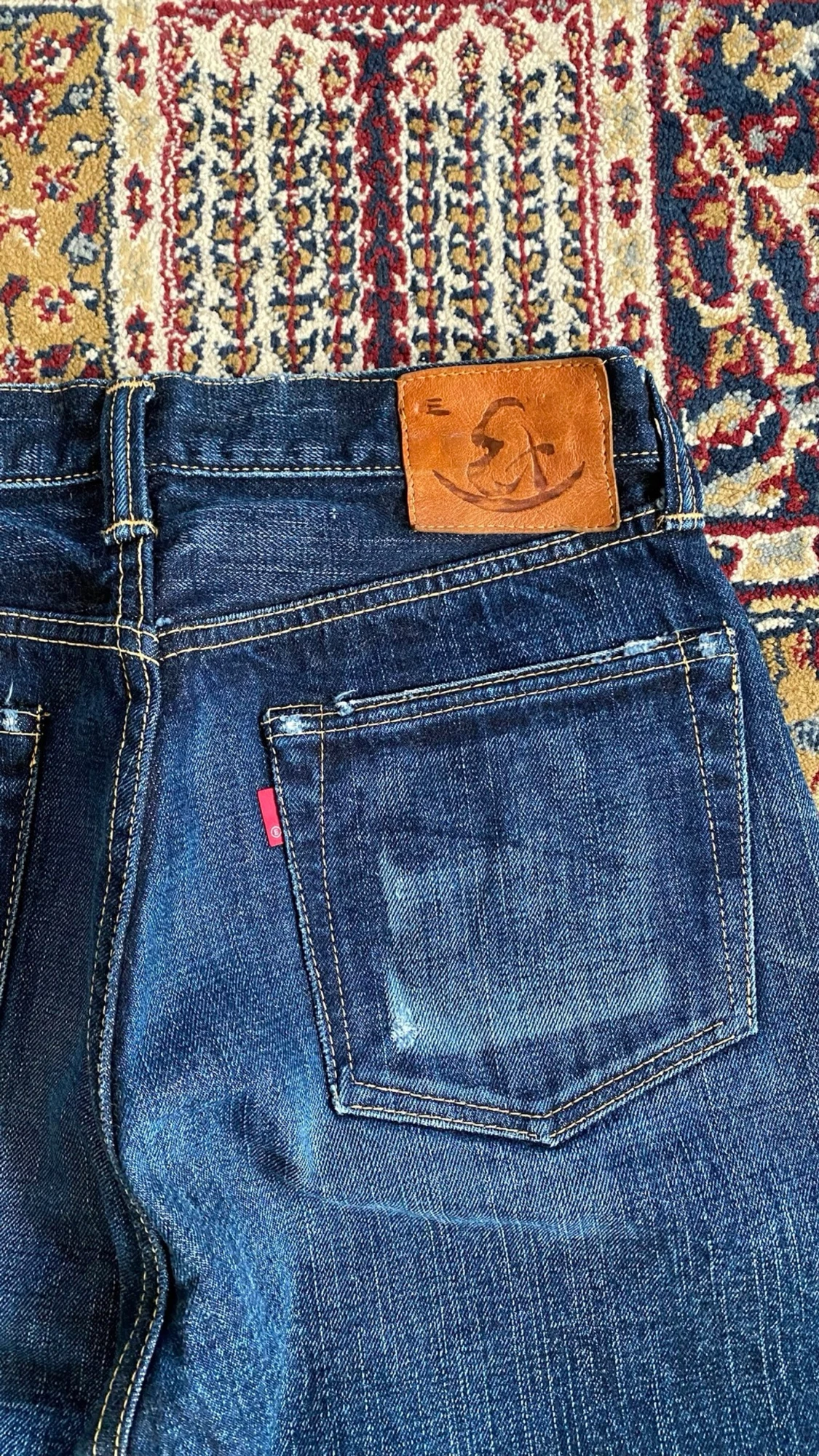 Samurai bootcut blå jeans vintage - 2