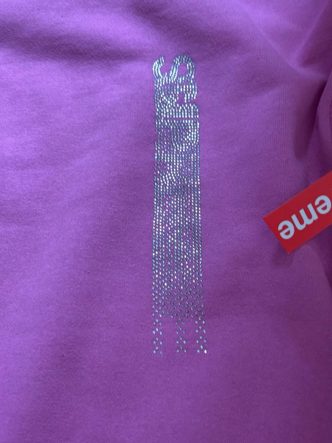 rosa Supreme hoodie med huva - 2