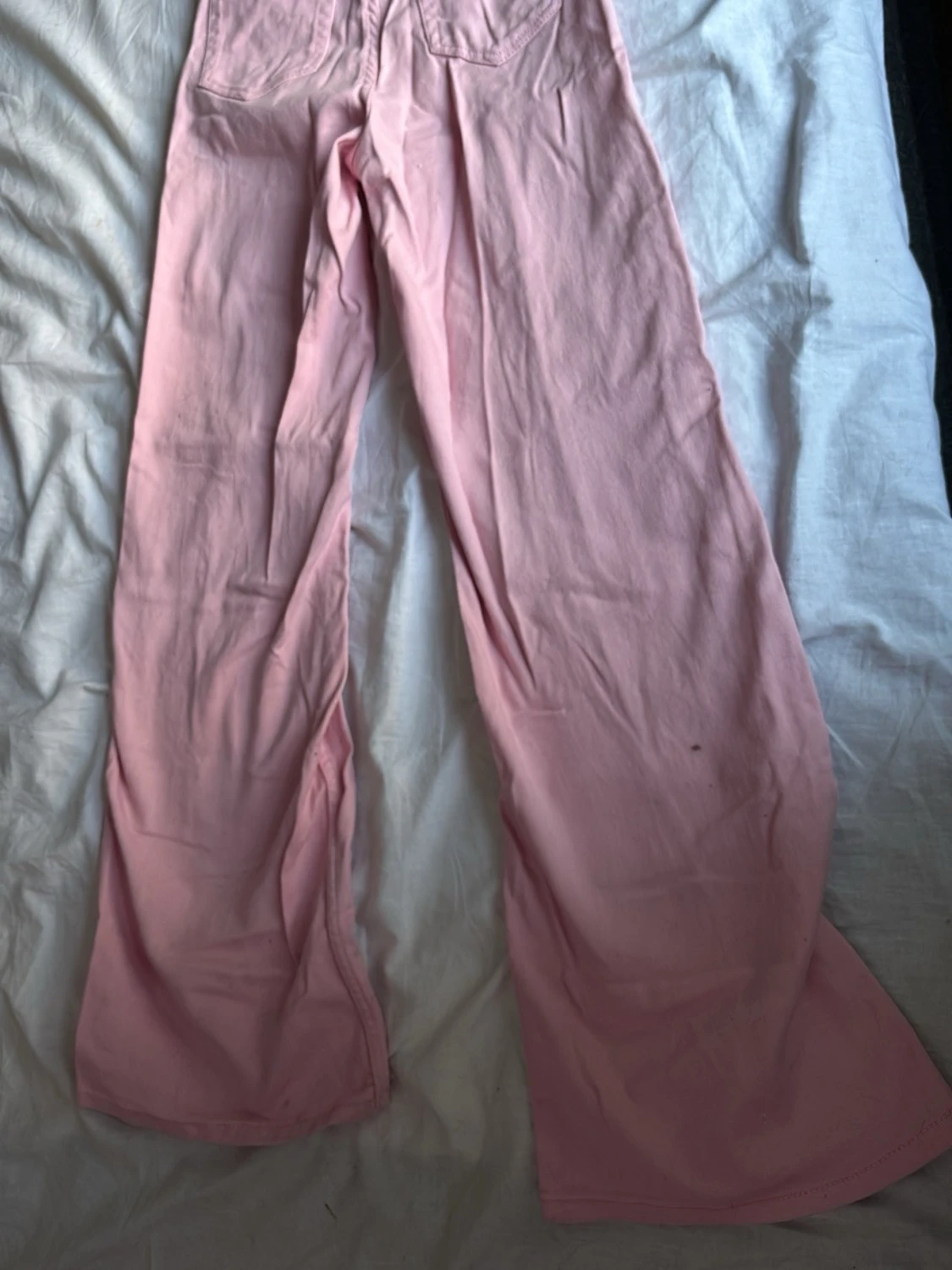 Vida rosa jeans med hög midja - 1