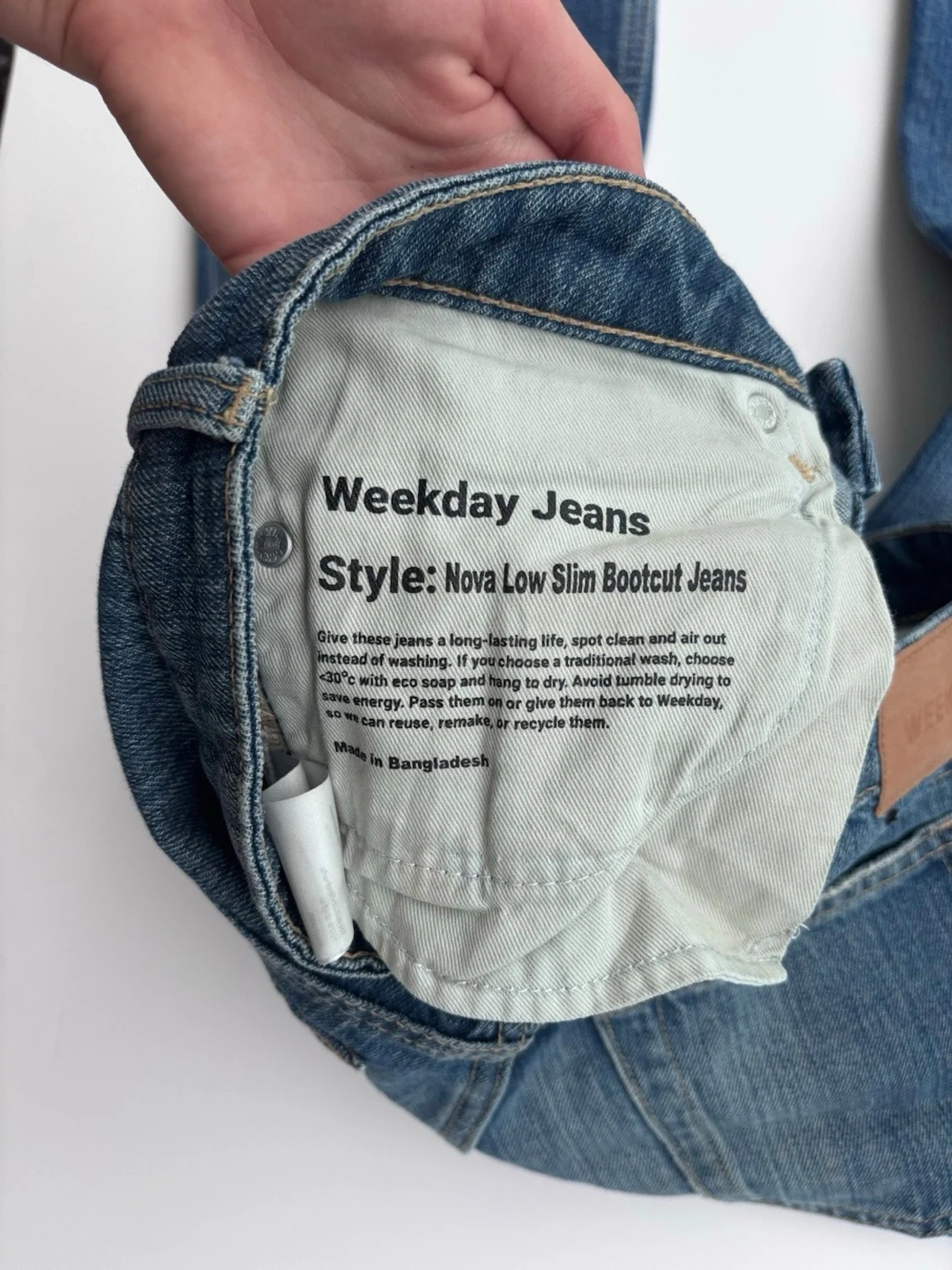 Weekday Nova Low Slim Bootcut Jeans - 3