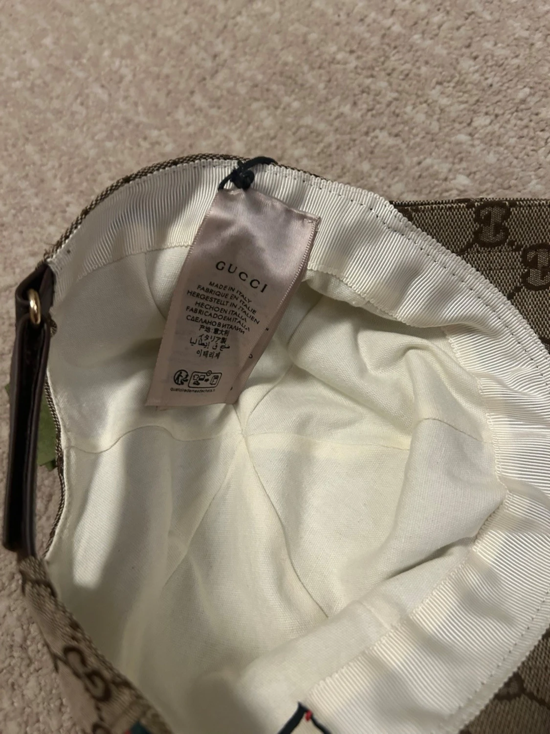 Beige GG keps från Gucci - 1