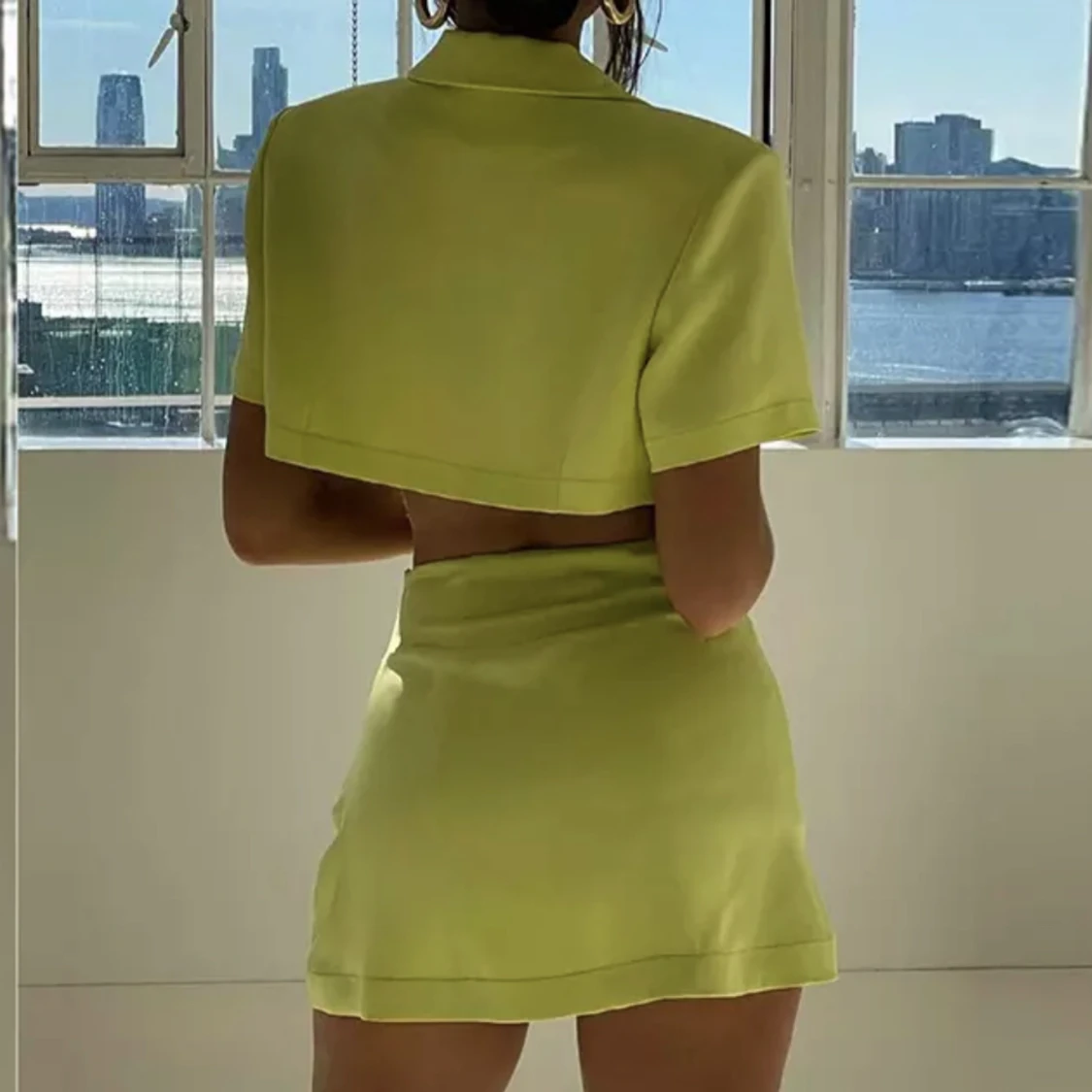 Neon grön co-ord set - 91