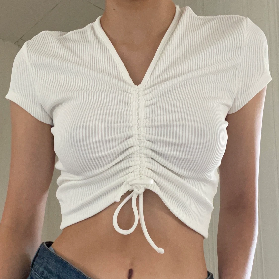 Vit t-shirt/topp - 90