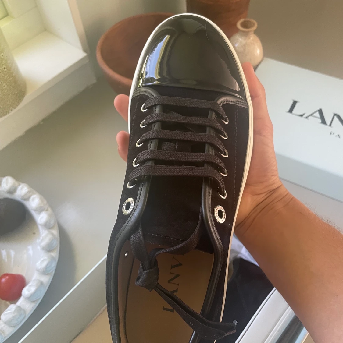 Helt nya Lanvin Patent Cap toe