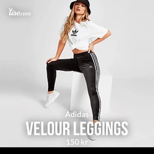 Adidas velour leggings - Velour leggings från adidas, köpta från jd sports ❤️ frakten är inräknad i priset, som nya används bara inte längre 😊 storlek 30/xs