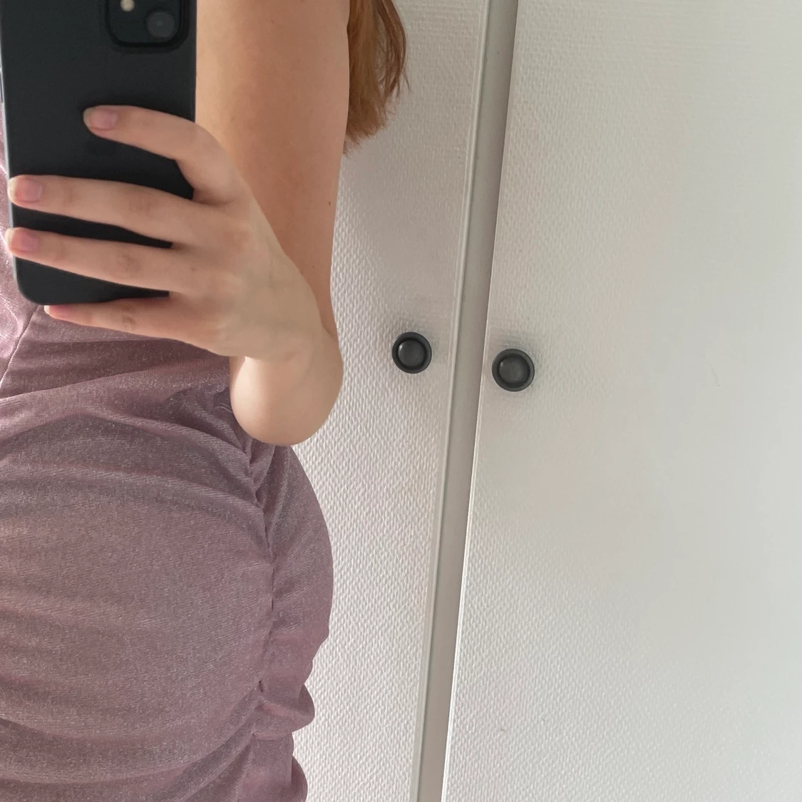 Rosa glittrigklänning 💕✨✨ - 90