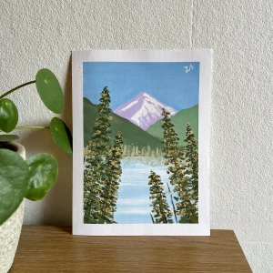 Original akrylmålning - OM MÅLNINGEN Original akrylmålning på A5 canvaspapper. Färdig att ha på väggen som den är eller i en fin ram. 