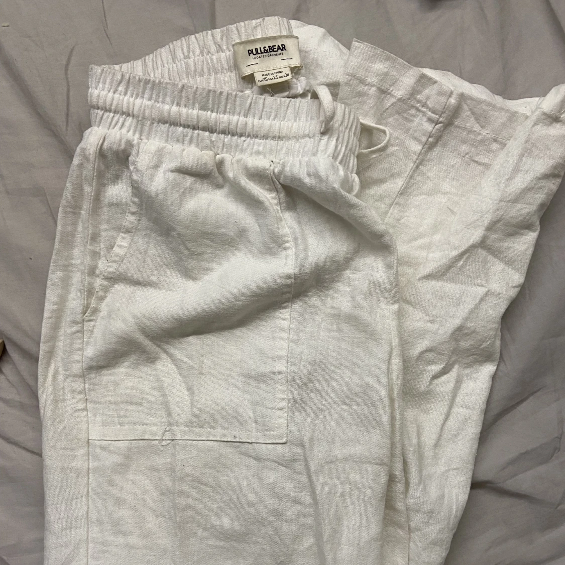 Vita linnebyxor  - 91