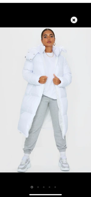 PrettyLittleThing Puffer Coat - Vinterjacka från PLT. Köpt för €70, motsvarar ca 790kr. Lång pufferjacka, finns ”spännen” längst ner för att kunna göra den större eller mindre. Luva går att ta av. Aldrig använd, endast legat i garderoben ca 1 år. Möts i Västerås eller du står för frakt!