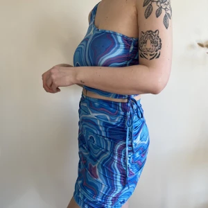 Blått set - Blått set från shein, storlek S, använt en gång i ett par få timmar. 