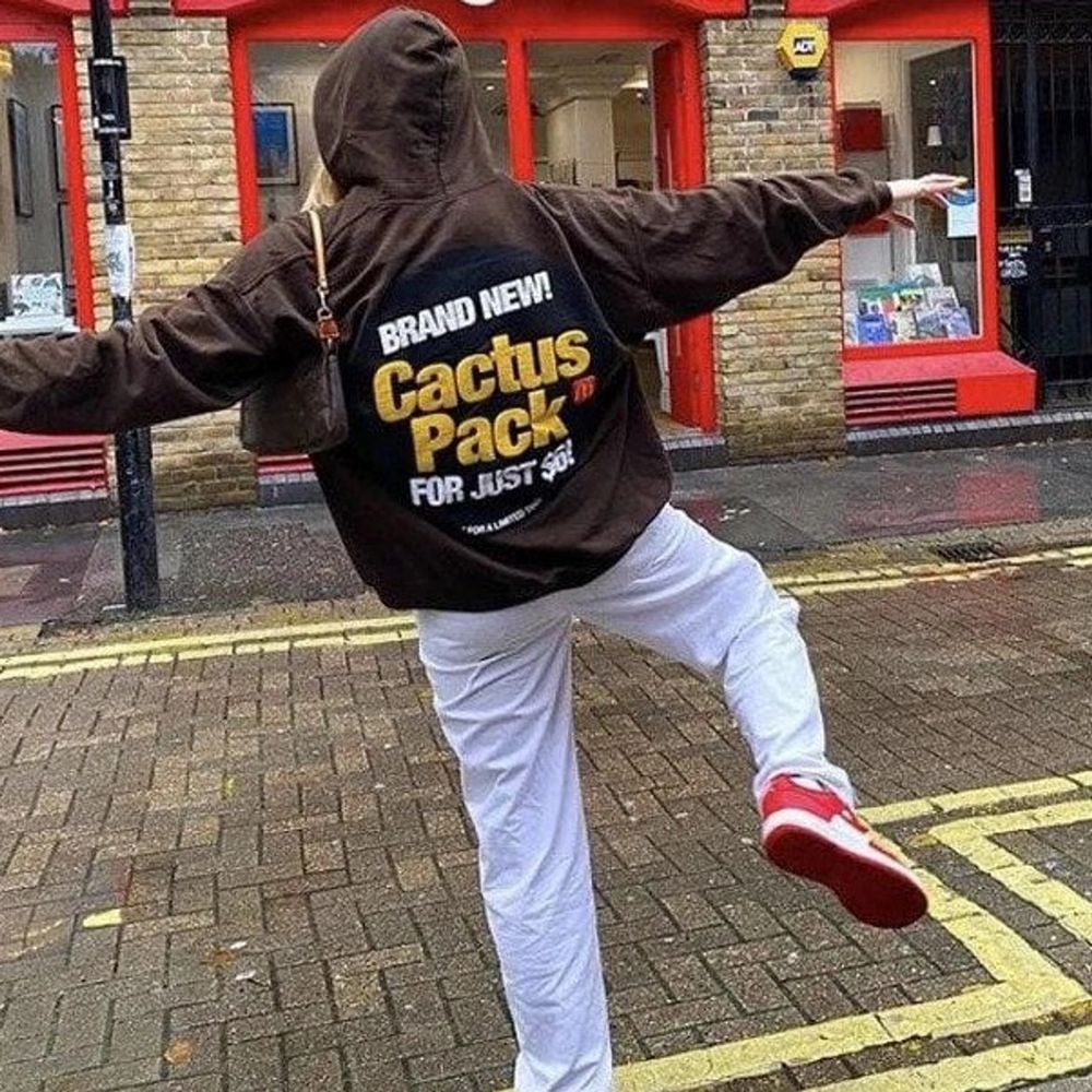 travis scott x mcdonald's cactus pack sticker hoodie
