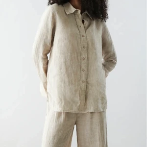 Lovisa linen shirt - Helt ny linneskjorta från Gina Tricot. Strl 34. Använd en gång. 