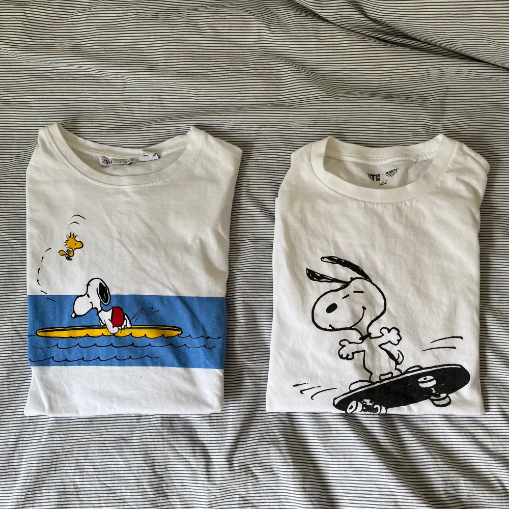 Två Snobben-tröjor från Zara och Uniqlo. Nypris: 300 kr x 2 = 600 kr. . T-shirts.