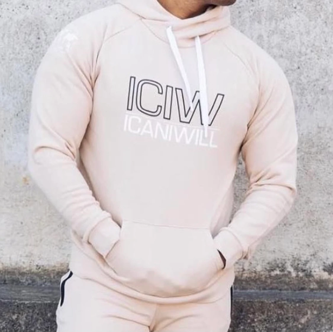 Icaniwill Hoodie Beige