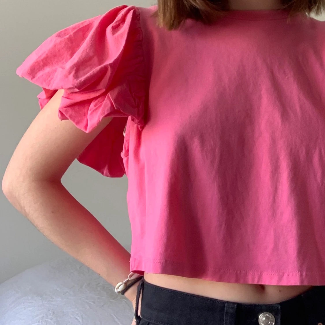 Topp från Zara, rosa, storlek S - 90