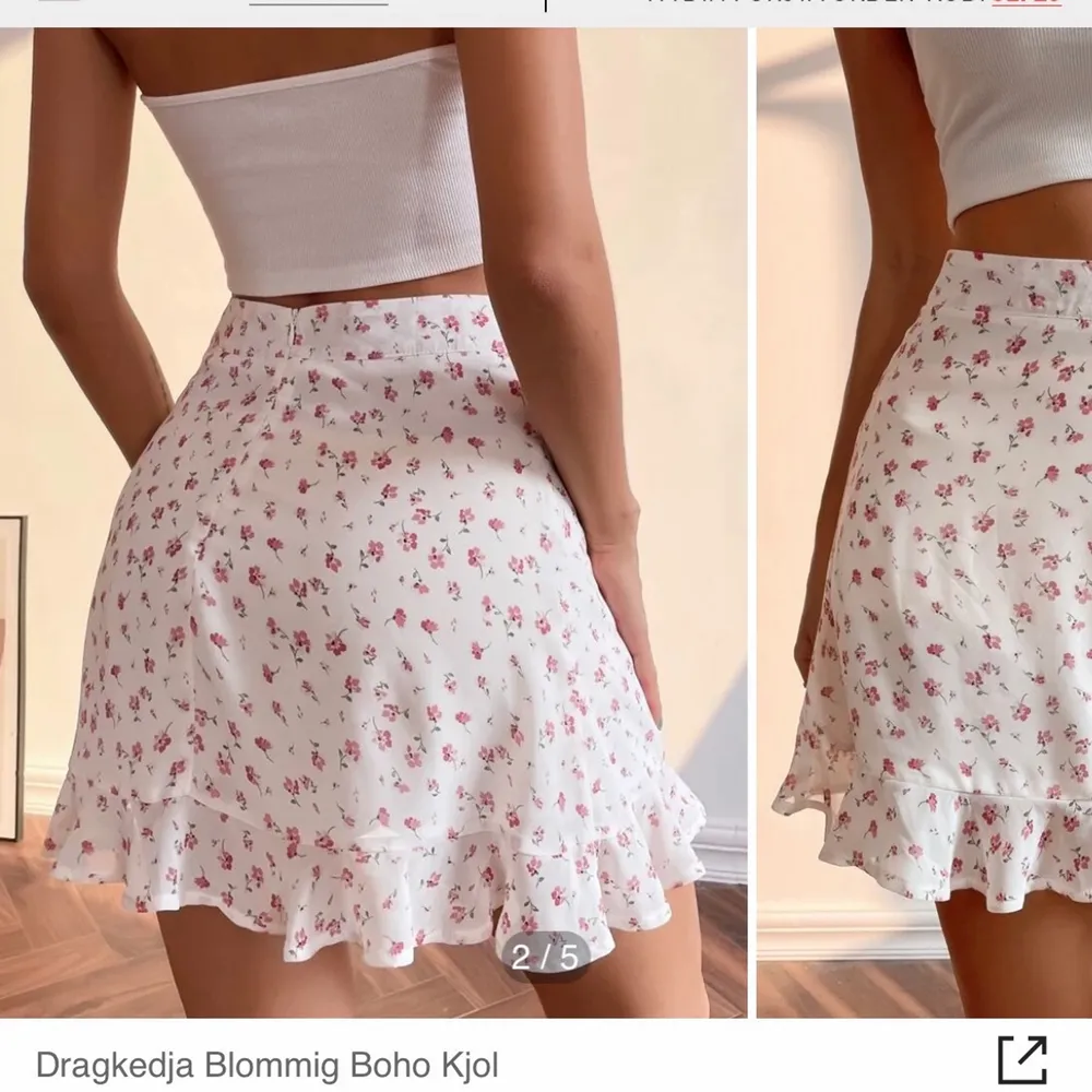 En fin blommig kjol som tyvärr inte kommer till användning. Fint skick och är inte genomskinlig. Färgen är lite starkare än vad som framkommer på bilderna från hemsidan😊 hör av er vid frågor och/eller för fler bilder. . Kjolar.