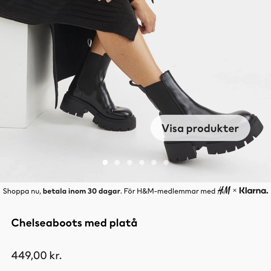 Boots i läderimitation  - 91
