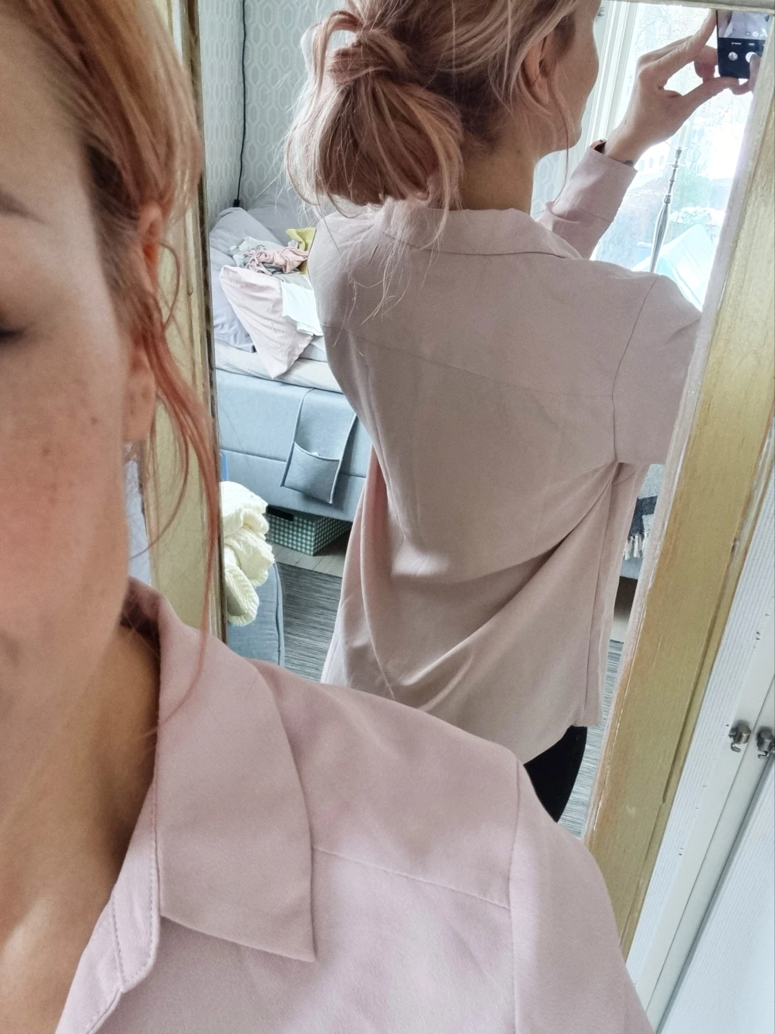 Blus i puderrosa  - 90