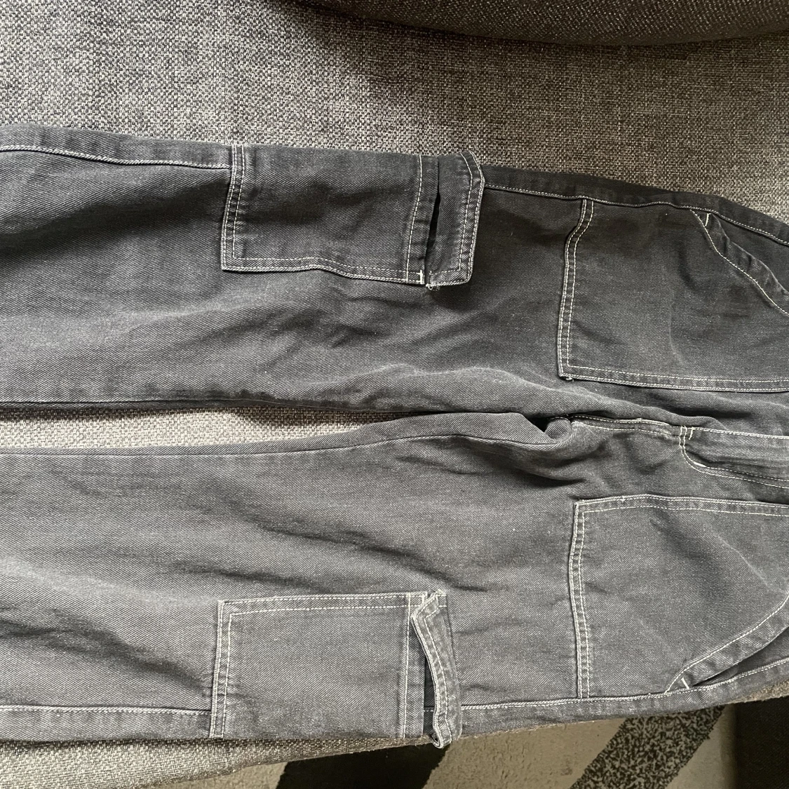 Svart/Vit Cargo Pants - 91