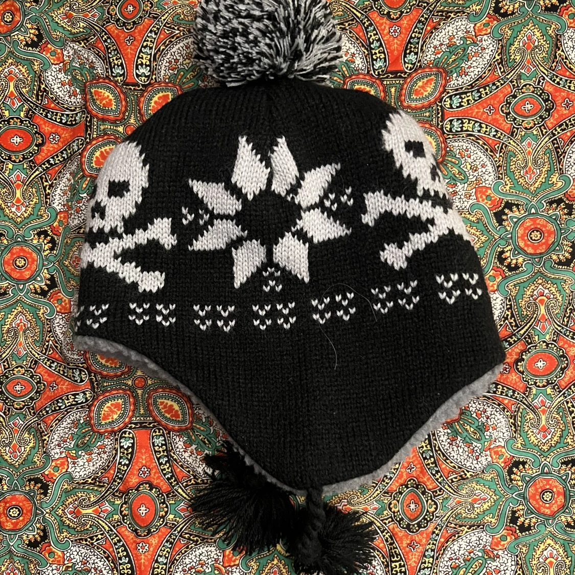 Skelett vinter mössa