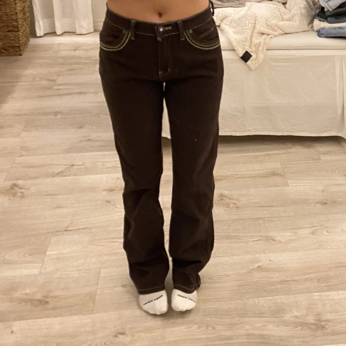 Snygga bruna byxor - 90