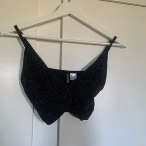 Glittrig topp/bralette✨✨  - En jättefin glittrig topp/bralette från HM. Jätte fin att ha under en kavaj eller bara ha som den är. Använd en gång på nyår!✨🥳 30kr+frakt 