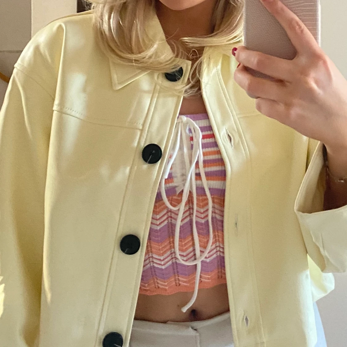 Stickad Bershka topp - 90