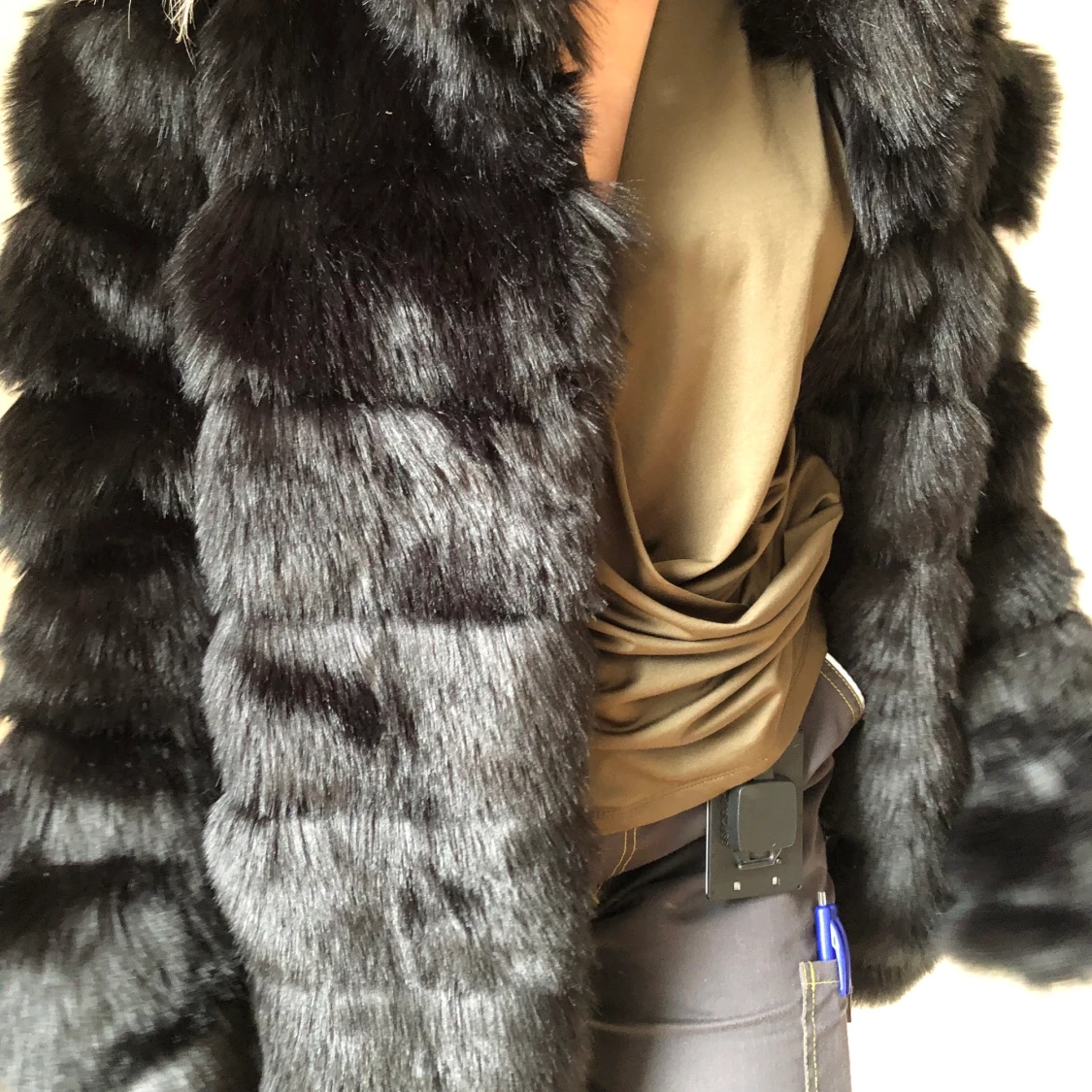 Fejk pälsjacka Nelly stl 42 - 91