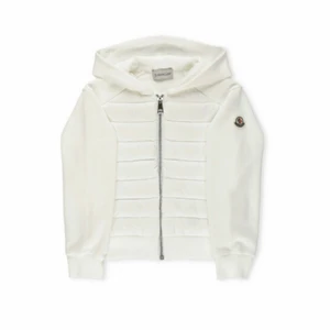 Moncler cardigan  - INTRESSEKOLL! Funderar på att sälja min vita Moncler Maglia Cardigan jacka för ett bra pris. Passar mig som har storlek Xs-S. Äkta, qr kod finns att skanna!