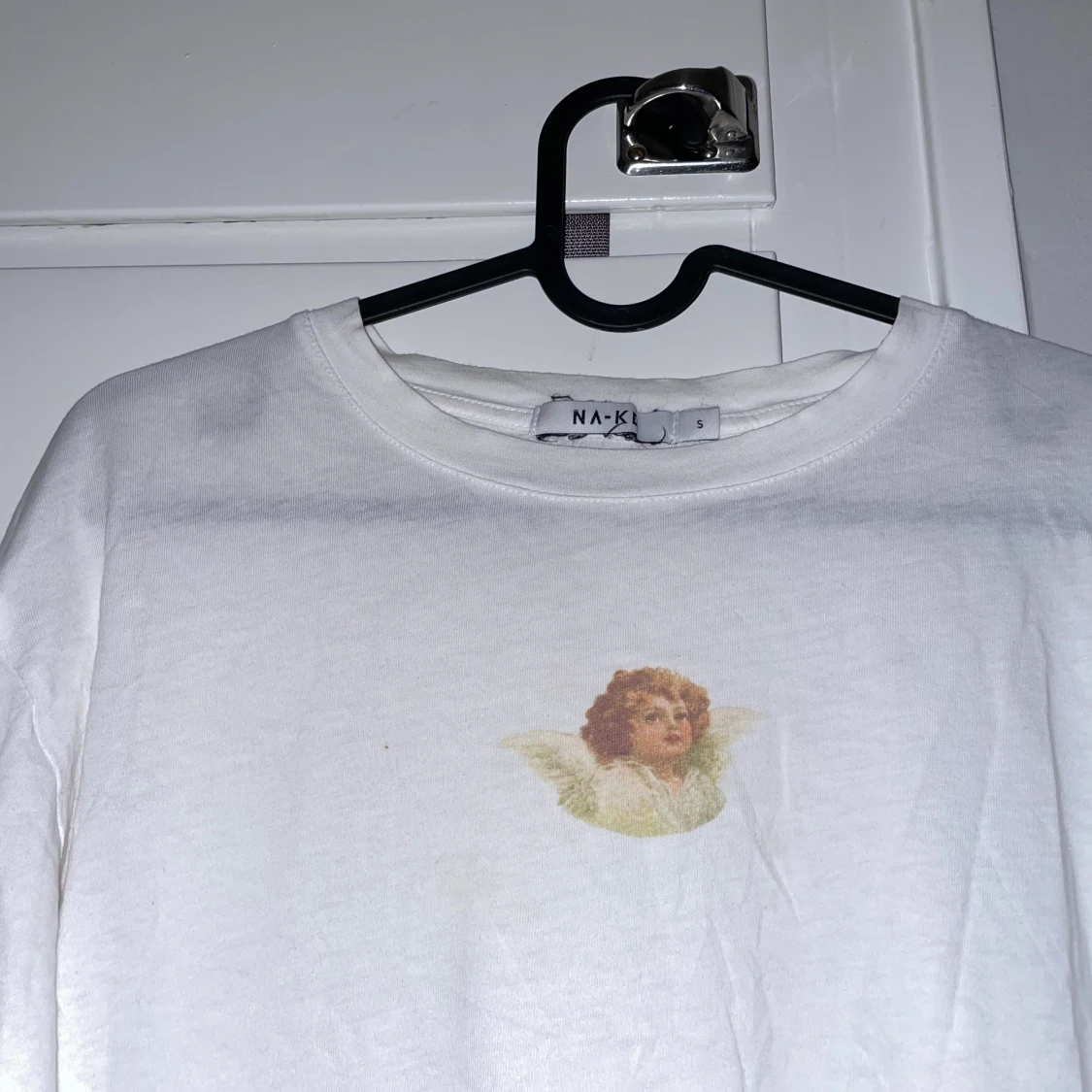 Vit långärmad tröja - 90