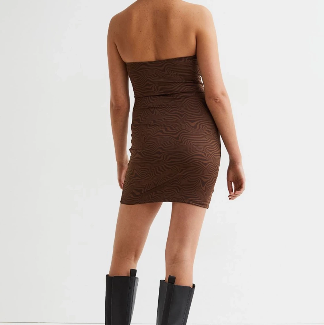 Brun halterneck klänning - 90