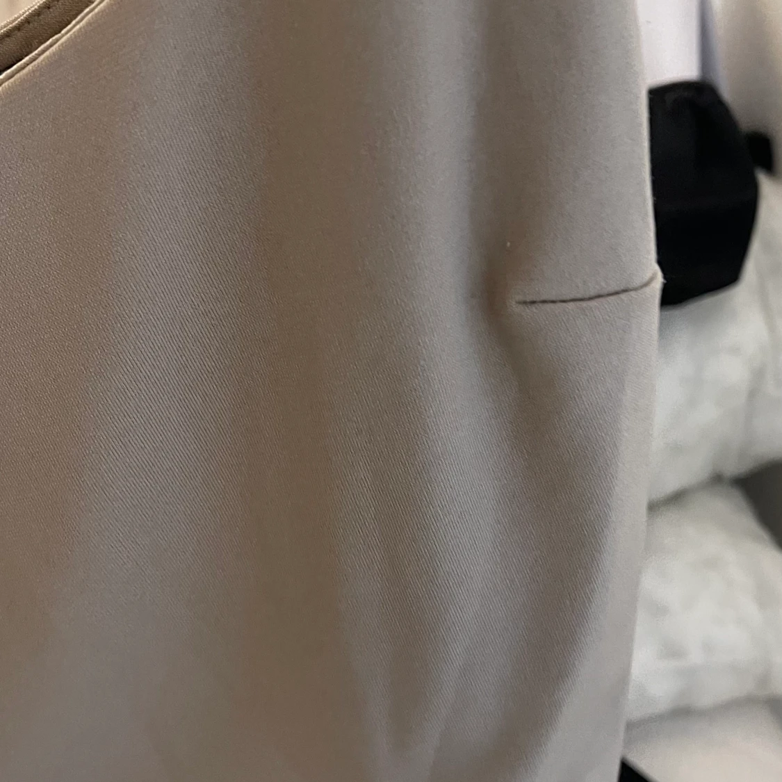 bikbok, beige linne  - 90