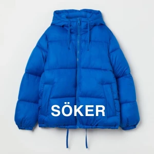 Blå puffer jacket jacka HM - Söker denna blåa fluffiga jackan från HM i storlek S eller XS Kontaka gärna mig om du säljer en!