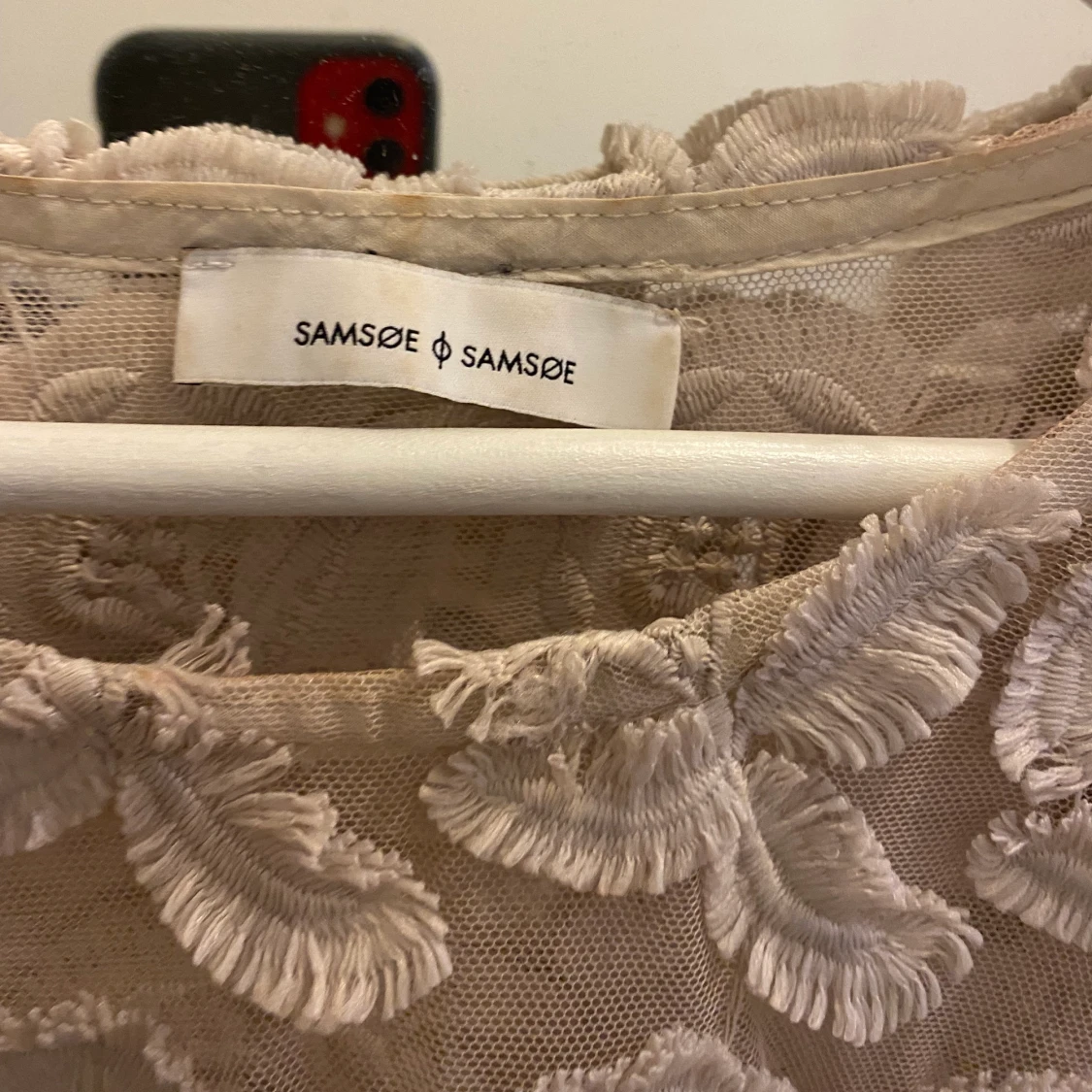 Mesh/broderad blus - 57