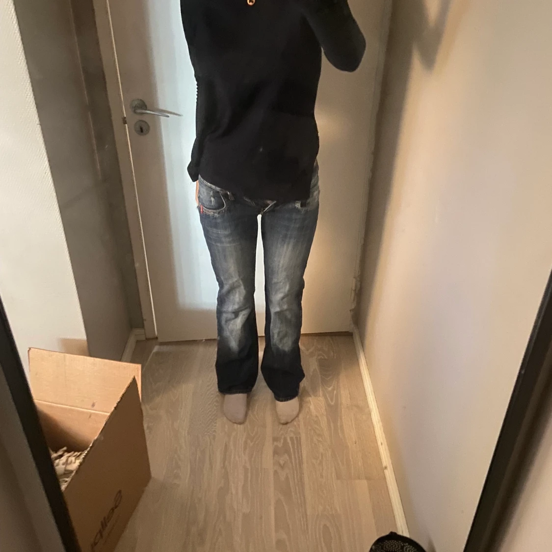 Lågmidjade jeans