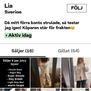 ⚠️VARNING⚠️för Lia Annasholm!!! - Köpte ett par juicy byxor av henne. Betalade hälften av summan. Hon sa att hon skulle skicka dem, men de kom aldrig. Nu är kontot borttaget o telnr fungerar inte. Swisha aldrig pengar till detta nr: 0734207135  Vi polisanmäler såklart!