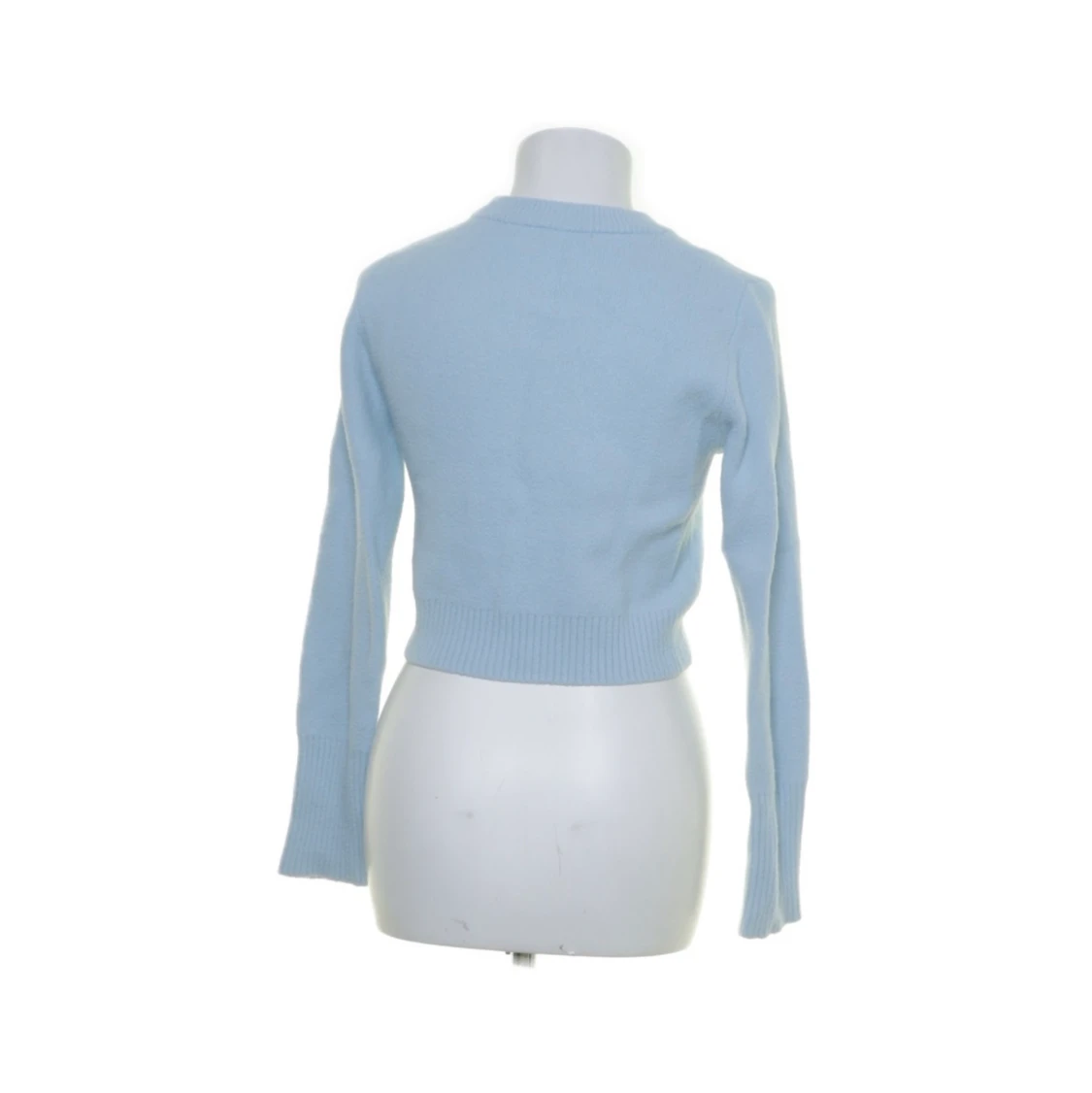 Blå stickad tröja  - 90
