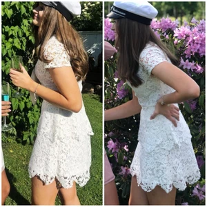 Studentklänning - Säljer min helt underbara studentklänning, använd en gång. Har den inte här nu (den är hos mina föräldrar och jag bor i en annan stad), men kan fixa fler bilder om ni vill ha!