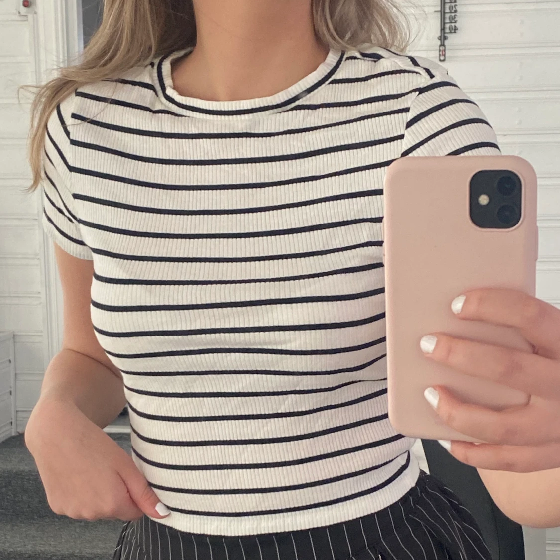 Randig basic T-shirt 🤍🖤🤍🖤