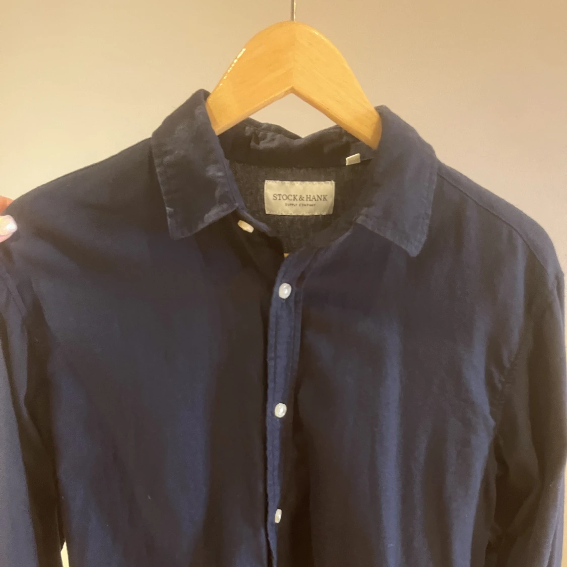 Marinblå skjorta - 91