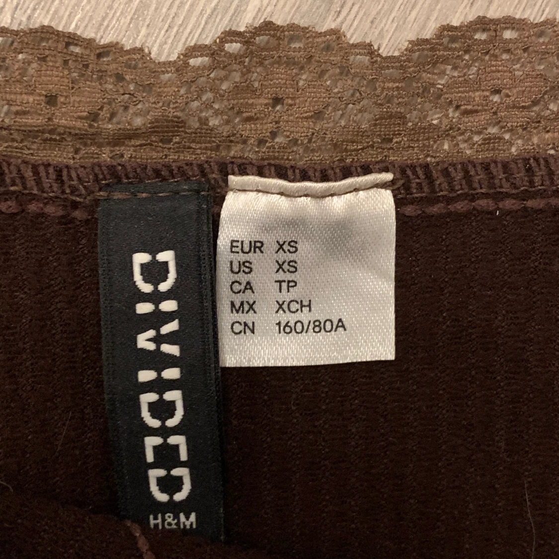 Brunt linne strl XS - 90