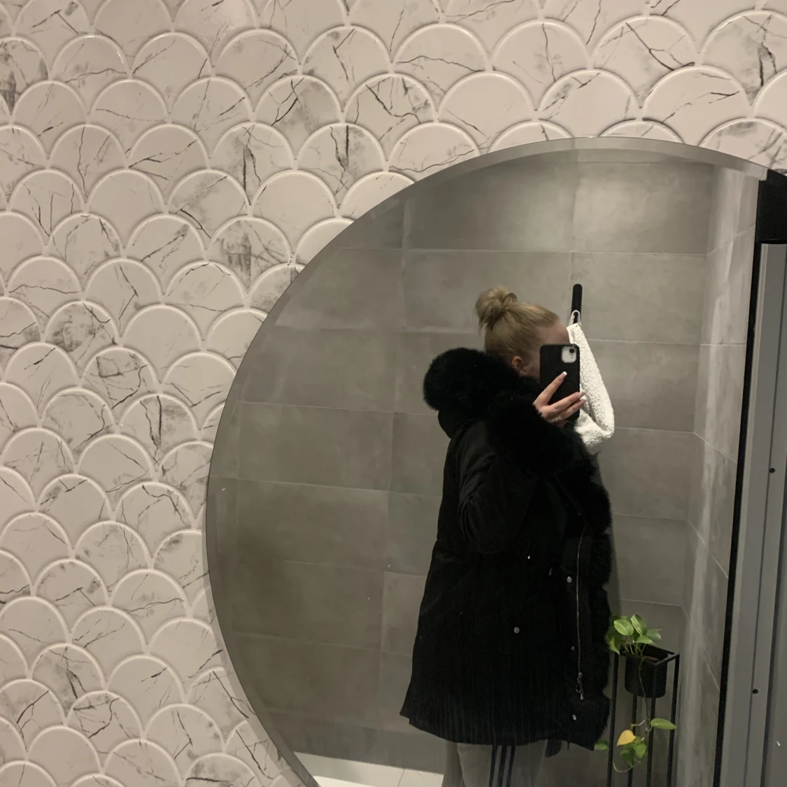 Svart vinterjacka - 90