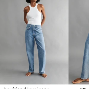 Low waist jeans - Ett par helt nya low waist boyfriend jeans från Gina tricot i stl 36. Prislappen sitter kvar, säljer dom då jag har ett par nästan likadana low waist som jag använder. Nypris är 599kr och dom är slutsålda, tänker mig 350kr + frakt 