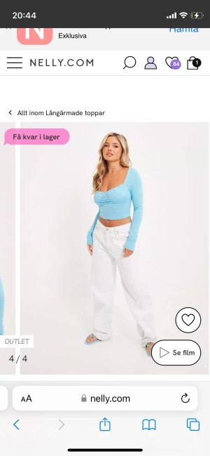 Topp  - Säljer denna söta topp i xs (då den är för lite för mig) 