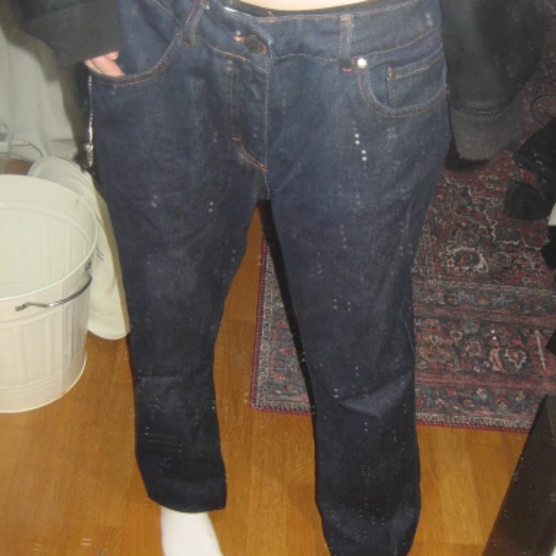 Blåa jeans